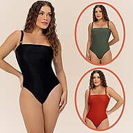 Maiô Body Banho de Mar com Alça Trançada e FPU 50+ - imagem 1