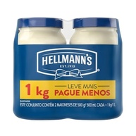 Maionese Hellmann's Tradicional 500gr 2 potes - imagem 1