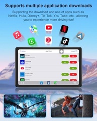 Tela CarPlay Sem Fio 9" Android - Netflix, YouTube, GPS e Mais! - imagem 4