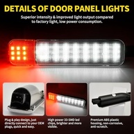 Luz de Cortesia LED Antline para Porta: Mais Segurança e Estilo para seu Chevy/GMC (2 Peças) - imagem 4