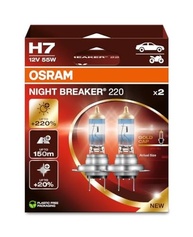 Lâmpada H7 OSRAM Night Breaker 220: Ilumine Sua Noite com Até 220% Mais Luz! - imagem 2