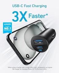 Carregador Veicular Anker USB-C 30W: Potência e Rapidez para iPhone, Samsung e Mais! - imagem 3