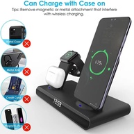 Carregador Wireless 3 em 1: Relógio, Celular e Mais! - imagem 3