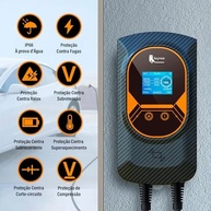 Carregador Veicular Elétrico Portátil 7.6KW Type 2 - Carregue Seu EV Mais Rápido e com Segurança! - imagem 4