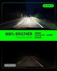 Lâmpada de Farol de Neblina 9007: 900% Mais Brilho, 6500K Branco Frio, IP68 - Kit com 2 Unidades - imagem 4