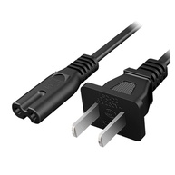 Cabo de Alimentação AC 1,5m 2 Pinos C8: Energia Confiável para sua TV, PS4, PS5, Xbox e Mais! - imagem 1