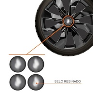 Jogo de Calotas Prime Black 14" para Renault Sandero, Logan, Clio e mais + Selo Resinado - imagem 3