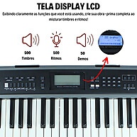 Teclado Bravo BP399: 61 Teclas, Bluetooth e Mais! - imagem 2