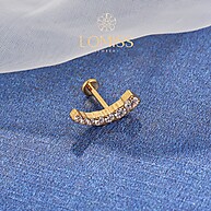 Piercing Titânio PVD Zircônias: Helix, Conch e Mais! - imagem 2