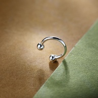 Piercing Septo Prata 925: Ferradura para Helix, Daith e Mais! - imagem 2