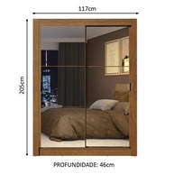 Guarda-Roupa Solteiro Rustic: Espelho e Mais! - imagem 2