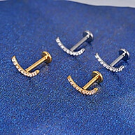 Piercing Titânio Zircônia: Labret, Helix e Mais! - imagem 2