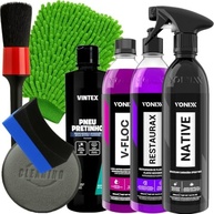 Kit Completo Lavagem Automotiva Vonixx: Cera Native, Restaurax, V-Floc e Mais! - imagem 2