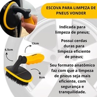 Kit 3 Escovas Limpeza Automotiva: Rodas, Pneus e Mais! - imagem 2