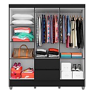 Guarda Roupa Casal Preto Fosco: 6 Portas e Mais! - imagem 2