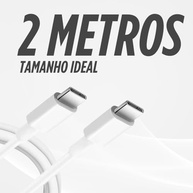 Cabo USB-C 2 Metros 60W Turbo: Carregamento Rápido e Durável para iPhone, Samsung, Xiaomi e Mais! - imagem 4