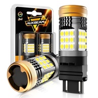 Auxbeam B21: Lâmpadas LED 3157 6000K Xenon Branco - 600% Mais Brilho, Anti Hyper Flash CANBUS - imagem 2