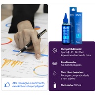 Refil de Tinta Ciano 100ml: Imprima Mais! - imagem 2