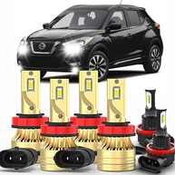 Lâmpadas LED H11/H8/H9 para Nissan Qashqai e Kicks (2017-2020) - 500% Mais Brilho, 6500K Branco Puro - imagem 2