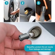 Tampas de Válvula de Pneu Premium para Volvo XC40, XC60, XC90 e Mais - Liga Resistente à Corrosão - imagem 5