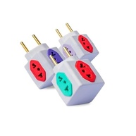 KIT 3 Adaptadores Benjamim Cubo 3D Premium: Mais Tomadas e Segurança para Sua Casa! - imagem 2