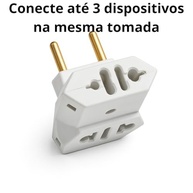 Kit 2x Adaptador Benjamin T 3 Entradas Bivolt - Mais Tomadas, Mais Praticidade! - imagem 3