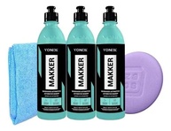 Kit 3 Maquiadores Automotivos Vonixx MAKKER 500ml + Flanela e Aplicador - Brilho Profissional e Proteção UV - imagem 1