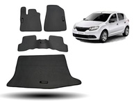 Tapete Borracha Sandero 2015-2022: Proteção Completa e Estilo com Porta-Malas Integrado - imagem 2