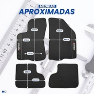 Kit Tapetes Internos e Porta Malas Premium para Strada Cabine Dupla 2020-2025: Impermeável e Emborrachado - imagem 3