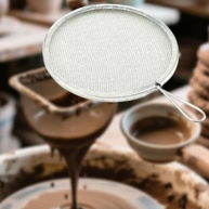 Filtro de Malha em Aço Inoxidável para Esmaltes Cerâmicos - Multiuso com Alça - imagem 5