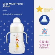 Copo MAM Trainer Night 220ml - Transição Segura e Divertida para Bebês - imagem 5