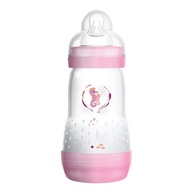 MAM Garrafa Anticólica Easy Start 265ml Rosa - Bico Silicone Fluxo Médio - imagem 1