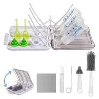 Kit de Limpeza de Mamadeira 7 em 1 com Escova Extensível e Dispensador de Sabão - imagem 1
