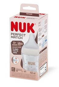 Mamadeira NUK Perfect Match Fluxo Lento com Controle de Temperatura 150ml - Segurança e Conforto para Bebês - imagem 3