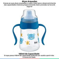 Caneca Aprendizado Fiona 180 ml Azul - Transição Segura da Mamadeira ao Copo - imagem 5