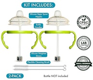 Kit Conversão Copo Sippy para Mamadeira Comotomo - Canudo Ponderado + Escova - imagem 3