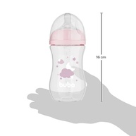 Mamadeira Easy Flow Nuvem Rosa 270ml - Buba Anticólica e Livre de BPA - imagem 4