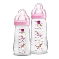 Mamadeiras MAM Easy Active: Kit 2 Rosa 270/330ml - imagem 1