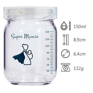 Pote de Vidro para Leite Materno 150ml Super Mamãe Original - 3 Unidades | Seguro, Livre de BPA e Ideal para Armazenamento - imagem 5