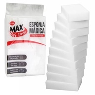 Kit 10 Esponjas Mágicas Tira Manchas - Limpeza Sem Esforço com Água - imagem 2