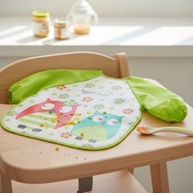 Babador Blusa com Manga Longa Impermeável para Bebês - Proteção Total na Hora da Comida - imagem 4