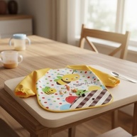 Babador Blusa Infantil com Manga Longa Impermeável - Proteção Total Durante Refeições e Brincadeiras - imagem 5