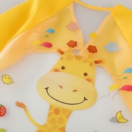 Babador de Bebê com Manga Longa Estampado Impermeável - Segurança e Estilo na Alimentação - imagem 4