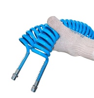 Mangueira Espiral PU 10m para Compressor 1/4" - Azul Resistente e Flexível - imagem 5