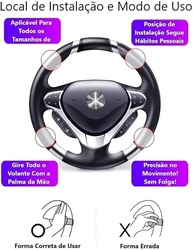 Manopla Volante Giratória 360°: Manobras Fáceis e Precisas em Qualquer Vaga | Universal - imagem 4