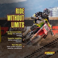 Manoplas de Moto Circuit IV Cinza 117mm: Conforto e Segurança para Sua Pilotagem - imagem 4