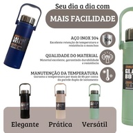 Garrafa Térmica Inox 304 - Mantém Bebidas Quentes ou Geladas por Horas - Ideal para Academia, Escola e Trabalho - imagem 4