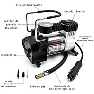Compressor de Ar Portátil 12V: Mantenha Seus Pneus e Bolas Sempre Cheios! - imagem 5