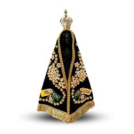Imagem Nossa Senhora Aparecida 30cm em Resina com Manto e Coroa - Detalhes Finos e Artesanais - imagem 5