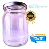 Kit Kefir De Leite + Vidro 250ml + Tampa Voal + Peneira Colônia Viva Pronta Com Manual Completo - imagem 4